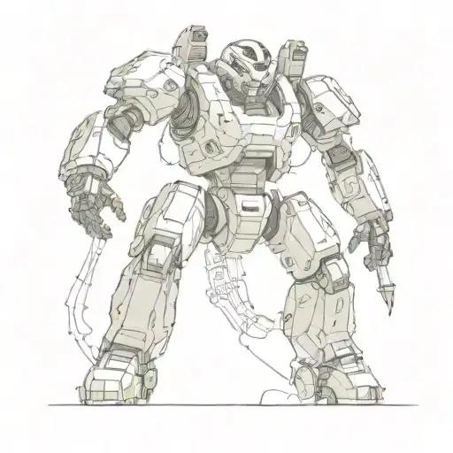 Mechanical Titan From Titanfall Battling A Space Alien With Lasers