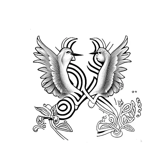 Numero 6 Angel Y Pajaro