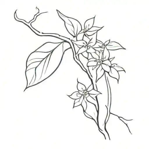 Banyan Tree And Flower