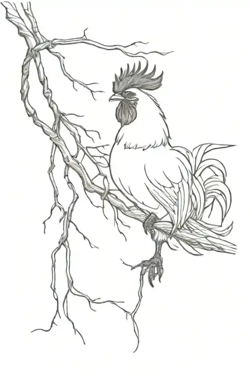 A Dead Rooster Hanging By The Neck From A Noose Tied To A Tree Limb