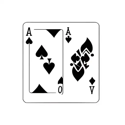 Make A Simple Tattoo Template With 7 Different Playing Card Designs