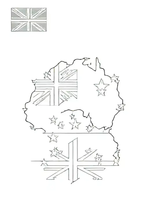 Australia And New Zealand Flag