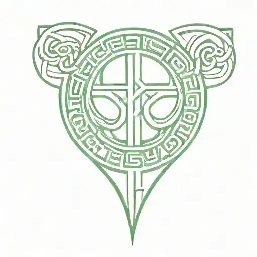 Combine A Bible Verse With A Celtic Football Club Logo In A Patchwork Design