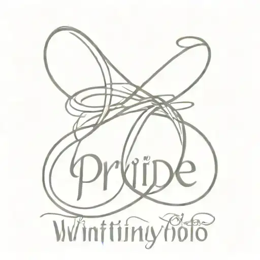 Infinity Symbol With The Name Whitney And The Word Pride