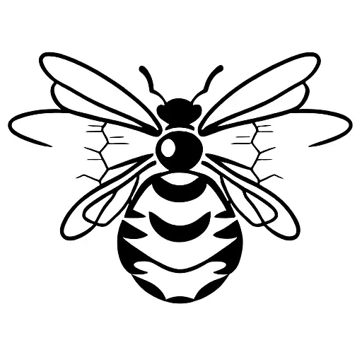A Flying Honey Bee That Has A Hexagonal Body