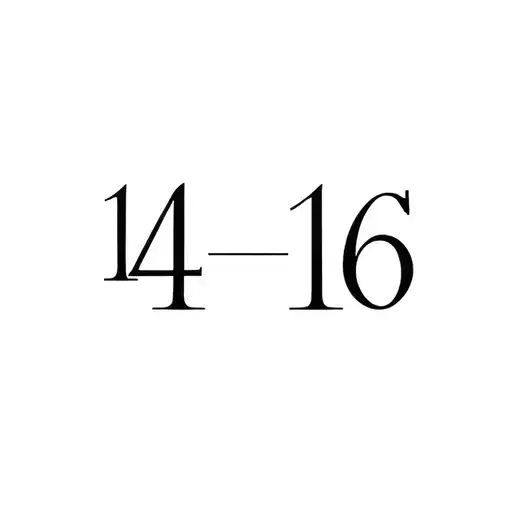 The Numbers 14 And 16 In Roman Numerals Surrounded