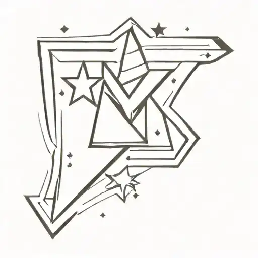 Star And 3 Letters M M M