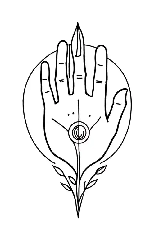 Palm And Virgo Zodiac Sign