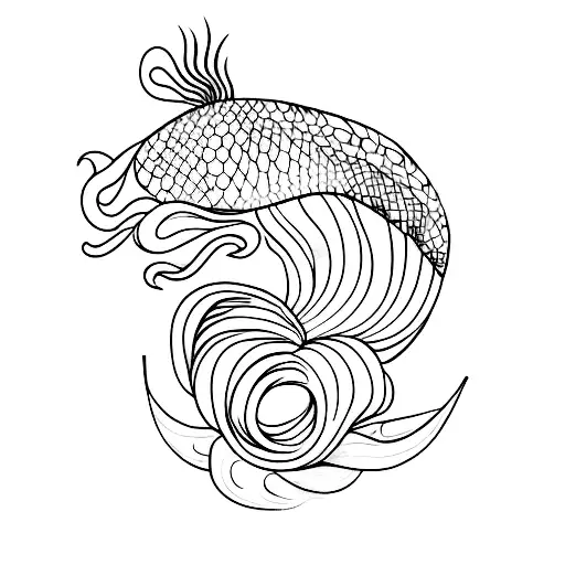 Mermaid Tail With Seashell