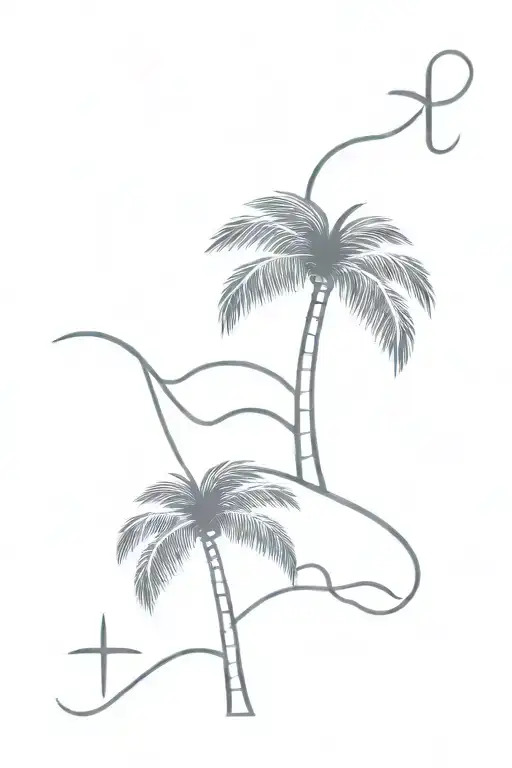 Looks Like Double T Diner Logo But One T Is A Palm Tree