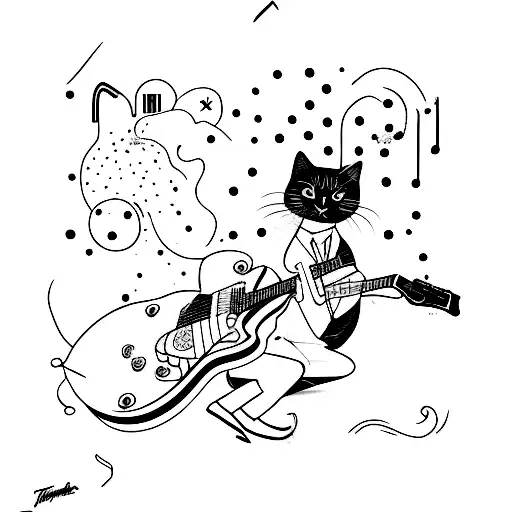 Black Cat Guitar Taylorswift