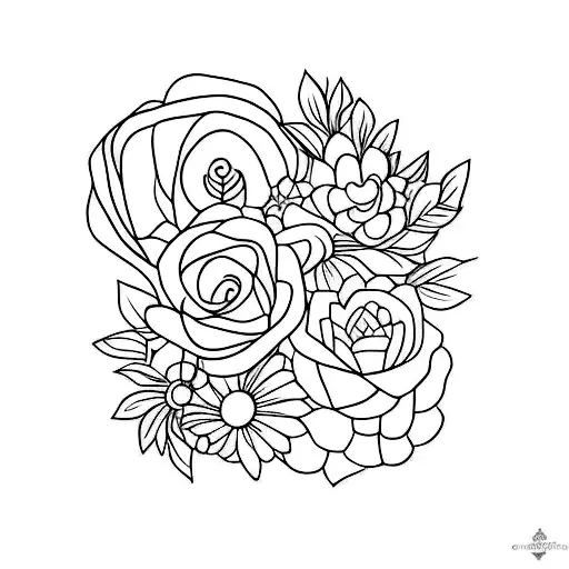 A Mother Daughter Tattoo For On The Collarbone