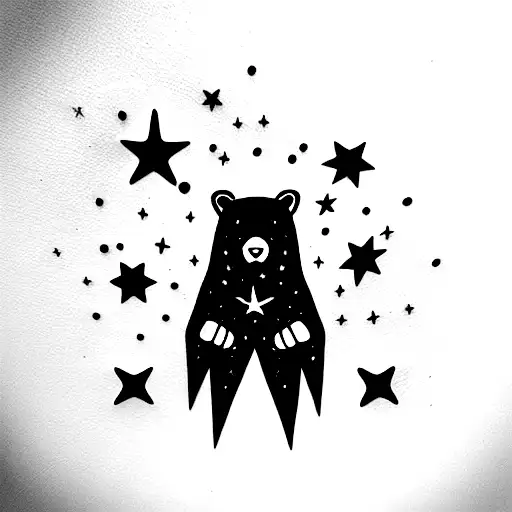 Ursa Major With Stars As Elements Four Friends Family Travel And Stars