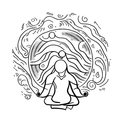 A Person With Locs Meditating In A Peaceful Nature Setting