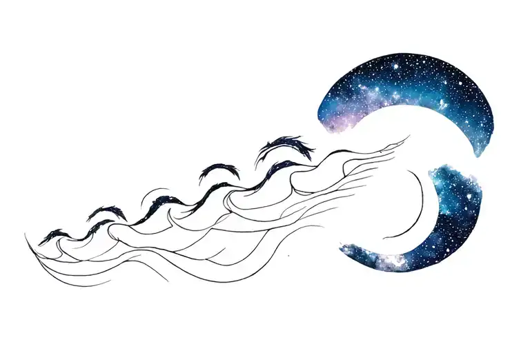 Seven Brother And Galaxy Filled