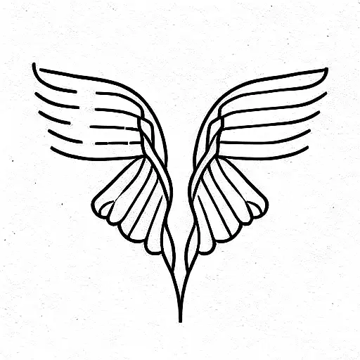 Male With Stroke And Male And Female Sign Winged