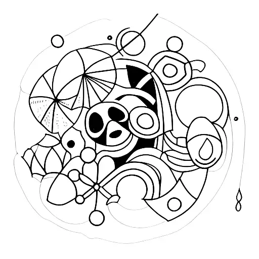 Summer Friends In A Circle And A Tent Next To Us