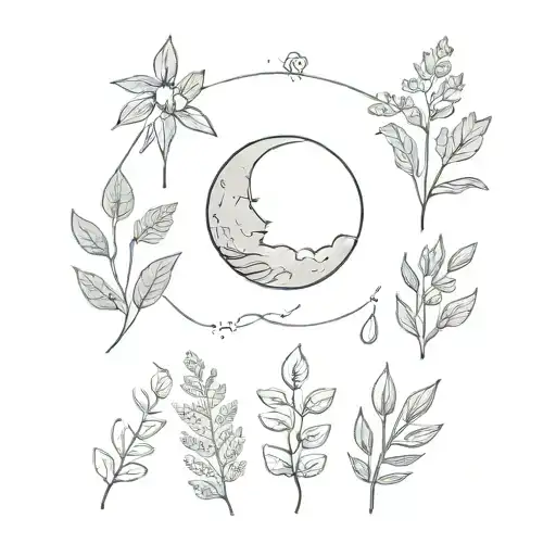 Moon Herb Natural Elements Tree Plants