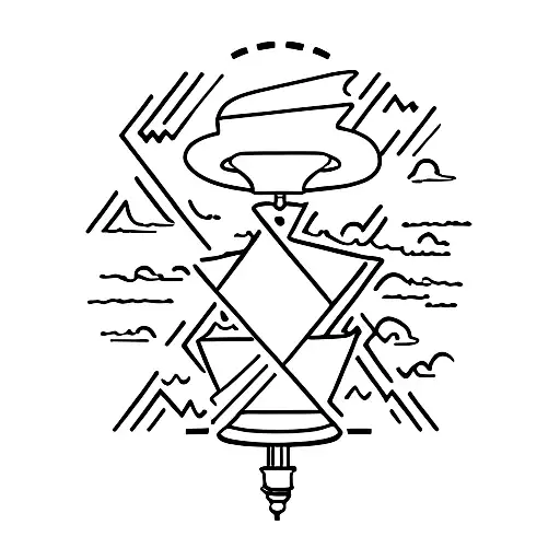 Silhouette Of A Person Standing On The Word Sympatheia Reaching Upward Toward A Beacon Of Light