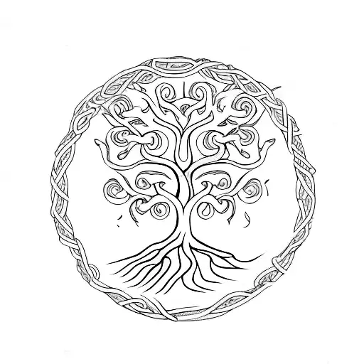 Tree Of Life Inside Ouroboros