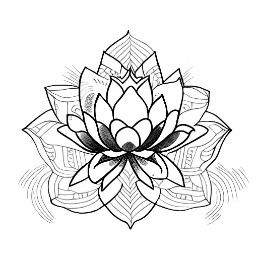 Lotus Flower With The Word Nankurunaisa
