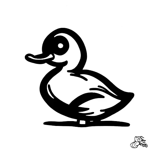 A Cartoon Duck