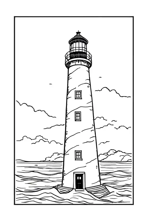 A Breton Lighthouse Standing Tall