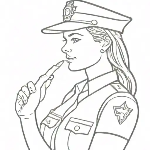 Female Police Officer Hero
