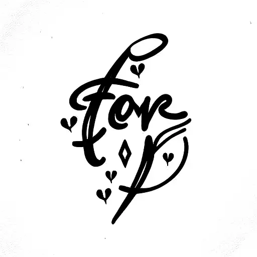 The Word Amor With Design