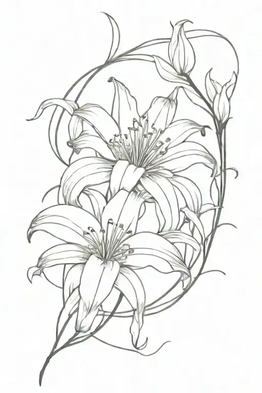 Spider Lily With Lily