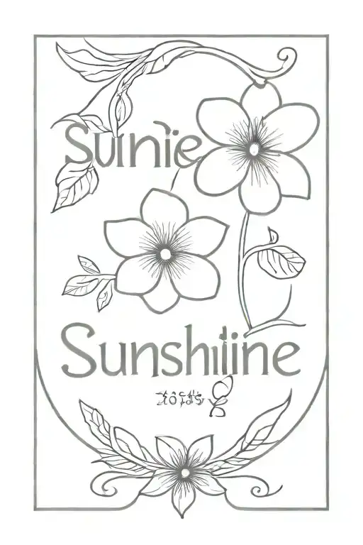 Violets And The Word Sunshine