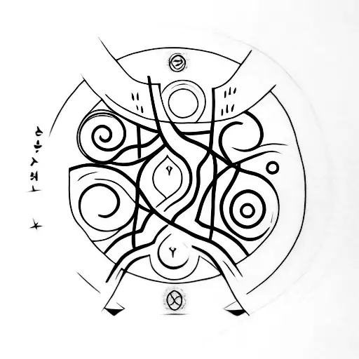 Enso With A Tree Inside