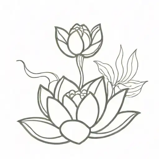 Tonsil And Lotus Flower