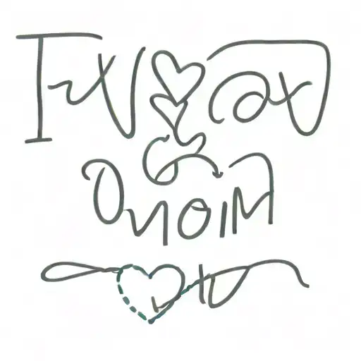 I Love My Mom & Dad Typed