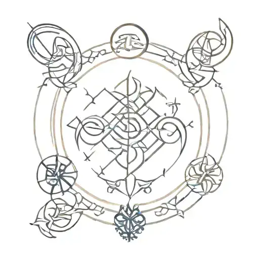 Norse Sigils Intertwined With Sacred Scripture