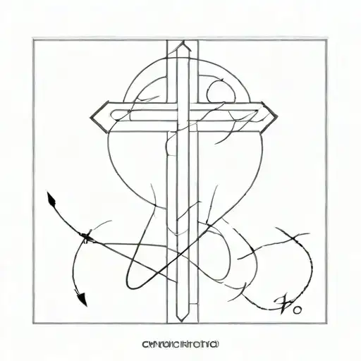 Cross Made Out Of Birth And Death Dates