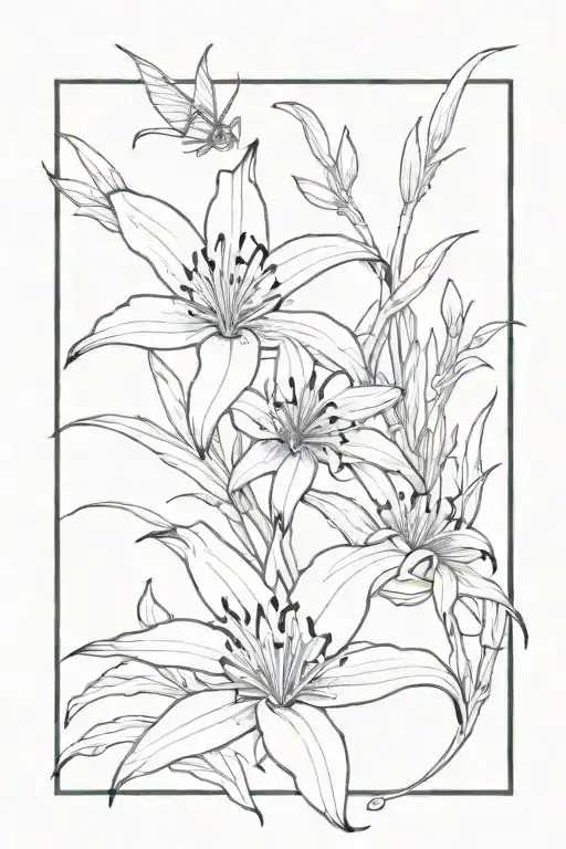 Spider Lily Flower And Dragon Wrapped Loosely