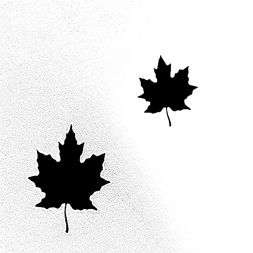 Coffee Bean And Maple Leaf