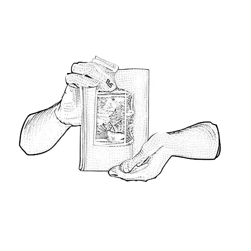 Two Hands Holding A Book