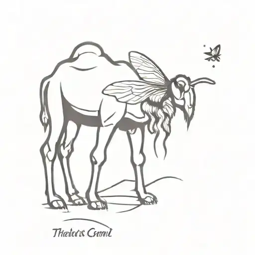 Bee And Camel Minimilistic Style