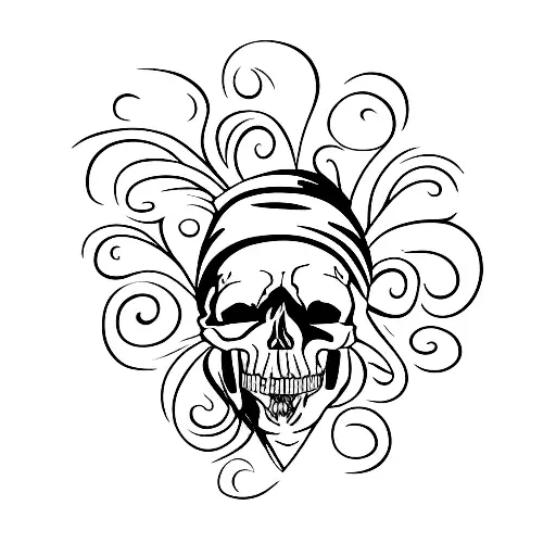 Skull With A Tree Growing