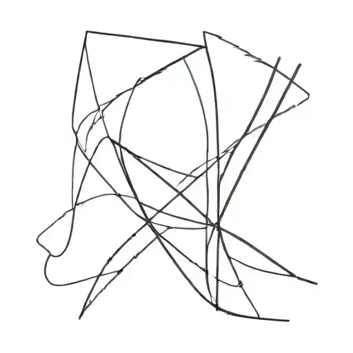 Small Minimalist Abstract Line