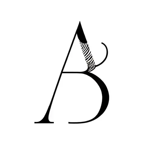 Water Wave Letter A And B In Design Inspired