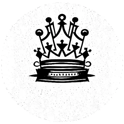 Crown With Roman Numeral 4