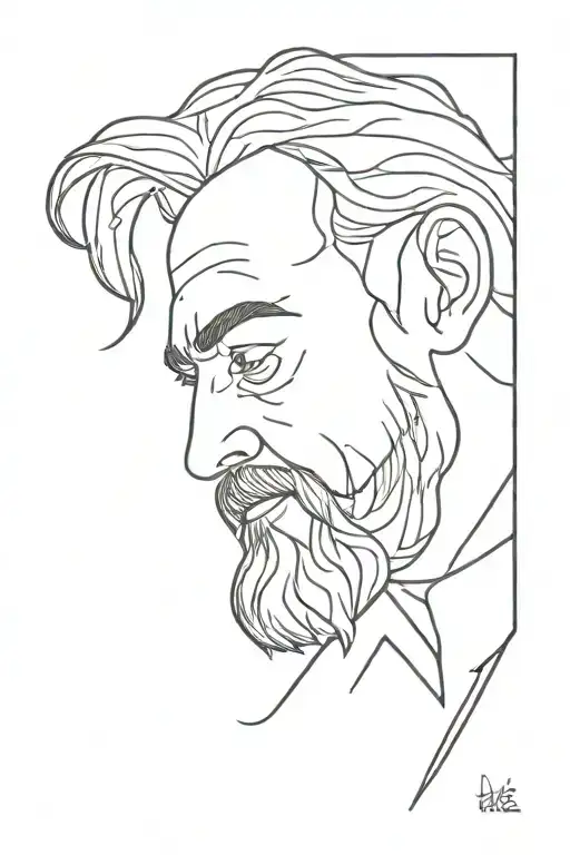 Father Outline Shape