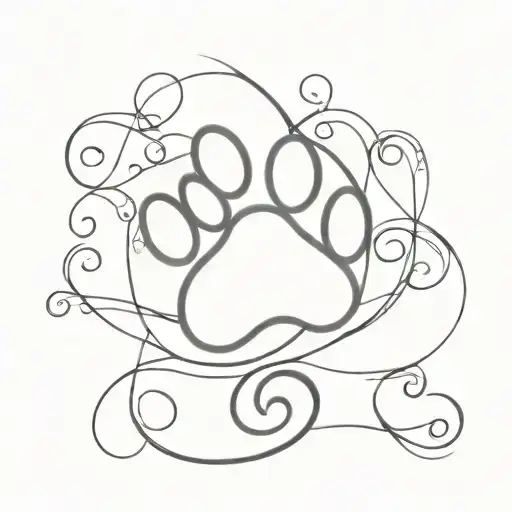 Dog Paw And Treble Clef
