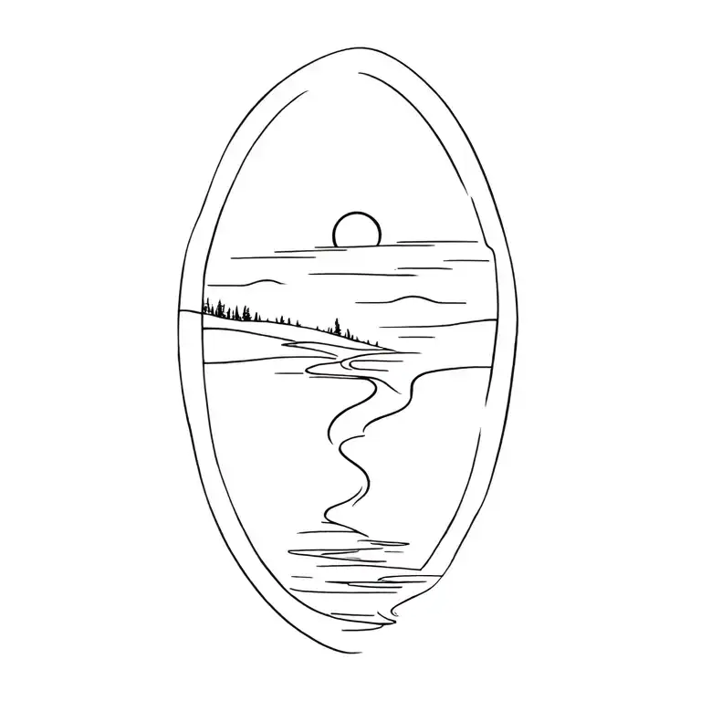 Landscape Tattoo Design