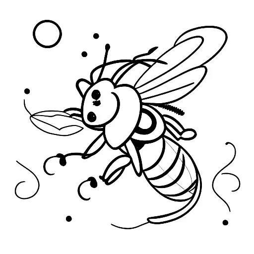 Bee With Za Letters