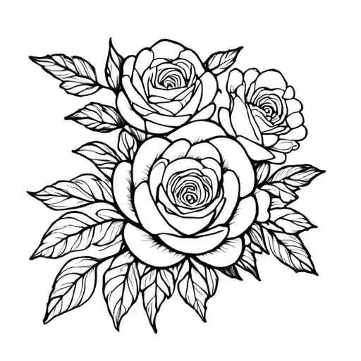 Creates A Delicate Floral Composition With Flowers Like Roses
