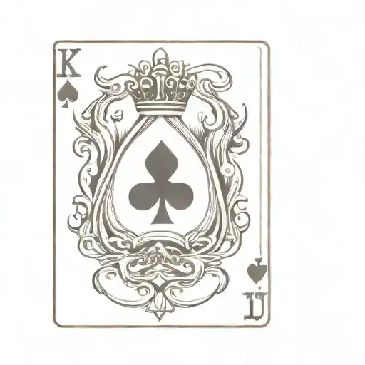 King Queen Jack Spades Card